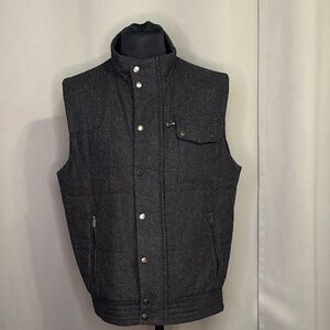 Marc Anthony Dark Gray Vest with Button Accents Size Large